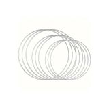 VENON 1 ADET 20 CM METAL 5 MM ÇEMBER GALVANİZLİ ÇEMBER TEL KASNAK KAPI SÜSÜ DUVAR SÜSÜ DÜŞ KABANI