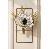 VENON 1 Adet || DİKDÖRTGEN ÇİÇEKLİK ESKİTME ANTİK || 20 X 40 || Duvar Çiçekliği || METAL || Duvar Vazosu Dekoratif Duvar Saksılığı Modern Duvar Dekoru ANTİK ESKİTME || Salon Antre Çiçek Tutucu Duvar Süsü