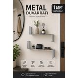VENON 1 Adet Metal Duvar Rafı Z RAF KROM Dekoratif Raf Duvar Düzenleyici Modern Tasarım Raf Metal Mutfak