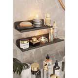 VENON 1 Set Raf Düzenleyici - Metal Uçan Raf 1 Adet 20 Cm 1 Adet 30 Cm Duvar Rafı Düzenleme 2 Parça