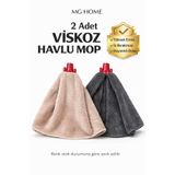 VENON 2 ADET❤️Havlu Mop VİSKOZ ❤️Akdağ Model ❤️Tüm Vidalı Uçlarla Uyumlu ❤️Paspas Mop Yedek Mop