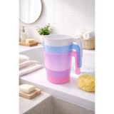 VENON 3 Adet 💧 Plastik Maşrapa 1500 ML 💧 Geçmeli Maşrapa 💧Tuvalet Maşrapası Saplı Maşrapa 💧Su Kabı Çok Amaçlı Su Maşrapası Ergonomik Saplı Dayanıklı Plastik Banyo Temizlik Kovası