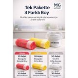 VENON 3.lü Çöp Poşet Seti ❤️ Büzgülü Orta ❤️ Büzgülü Büyük ❤️ Mini Çöp Poşeti ❤️ Çöp Torbası Kokulu