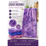 VENON 3’lü Kadife Çiçek Desenli Mutfak Bezi 30x30 Yumuşak Dokulu Silme Temizlik Bezi Çok Amaçlı Kurulama Bezi Leke Bırakmaz Dayanıklı Kadife Bez Seti Mutfak Tezgah Masa Cam Bulaşık Bezi Renkli
