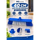 VENON 40 CM ALAN SÜPÜRGE SAPSIZ || Vidalı Saplarla Uyumlu Çalı Fırçası İnşaat Temizlik Ot Temizleme Bahçe Temizleme Avlu Balkon || SERT PLASTİK UÇLU || Dayanıklı Gövde 40 Cm Süpürge Büyük Fırça