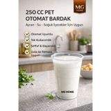 VENON 500 Adet 🍒 250 CC AYRAN BARDAĞI🍒 PET BARDAK 🍒ŞEFFAF PLASTİK KOLA LİMONATA ŞERBET MEŞRUBAT BARDAK