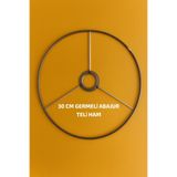 VENON Abajur Teli 30 Cm Silindir Avize İskelet HAM Tekli Avize Yapımı Makrome Avize Kendin Yarat E-27