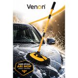 VENON ARI MOP Sarı- Siyah Araba Yıkama Mopu Araç Temizleme 102 Cm || ÇİZMEZ || YUMUŞAK || Teleskopik Saplı Uzayan Egimli Dönebilen Mikrofiber Başlıklı Araç Yıkama Fırçası Mop Sarı Araba Yıkama Fırçası
