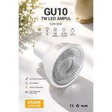 VENON GU10 AMPUL || GÜNIŞIĞI 7 W LED AMPUL || 500 LÜMEN || KELVİN 6500 K-3200 K || Konik Işık Yedek Avize Ampul Spot Avize Ampul GU10 Avize Yedek Ampul Spot Avize Modelleri Ampulü Spot Ampul