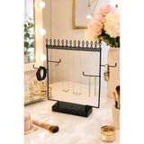 VENON Home Takı Askılığı Vildan Siyah Askılık Ayaklı Askılık Kolye Küpe Düzenleyici Askılık Toplayıcı Masa Üzeri Takı Düzenleyici Toplayıcı El Emeği İşçilik Modern Yatak Odası Genç Odası
