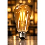 VENON LED GÜNIŞIĞI AMPUL E-27 8 W 2700K ST-64 ANTİK EDİSON DEKORATİF