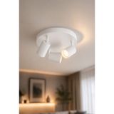 VENON Lorex BEYAZ 3LÜ PLAFONYER Modern LED Spot Lamba || GU10 Uyumlu GÜNIŞIĞI AMPUL DAHİLDİR || || LOREX 3.LÜ TAVAN MONTAJLI AVİZE || Spot Avize Modelleri Spot Lamba GU10 Avize Modelleri BEYAZ AVİZE
