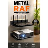 VENON M Beden WİFİ 23 Cm x 16 Cm Projeksiyon Rafı Duvar Askılık Router ve Tv Kutusu DUVARA MONTAJLI SİYAH || SADECE RAF Salon Raf Banyo Raf 23 CM X 16 RAF SİYAH RAF ÇOK AMAÇLI RAF Wİ-Fİ İNTERNET MODEM RAF