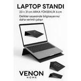 VENON Metal Hava Delikli Laptop Standı Notebook Yükseltici 23*31 Arka Yükseklik 6 Cm Laptop Yükseltici