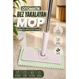 VENON Otomatik Bez Yakalayan Mop || BEZ HEDİYELİ || ELİNİZ KİRLENMESİN ❗ Kıskaçlı Mop Yüzey Temizleme Mendiller İle Uyumlu || Palet Ölçüsü 25 Cm x 10 Cm Yükseklik 125 Cm || Pratik Temizlik Mopu Kıstırmalı