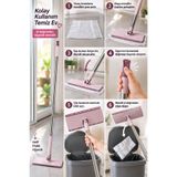VENON Otomatik Bez Yakalayan Mop || BEZ HEDİYELİ || ELİNİZ KİRLENMESİN ❗ Kıskaçlı Mop Yüzey Temizleme Mendiller İle Uyumlu || Palet Ölçüsü 25 Cm x 10 Cm Yükseklik 125 Cm || Pratik Temizlik Mopu Kıstırmalı