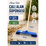 VENON Set 🌲 Ahşap Sap 🌲Sert Çalı Fırçası 40 cm İnşaat Artıkları Çalı Yaprak Süpürme Fırçası Süpürgesi