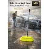 VENON SET KUTULU PREMİUM 120 Cm 🚗Araba Fırça Yumuşak Uçlu Sık Tüylü Kaliteli Yıkama Fırçası Oto Fırça