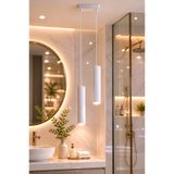 VENON Silva 2.Li Sarkıt Beyaz || Dekoratif Metal Tavan Sarkıt Modern Avize || GÜNIŞIĞI LED AMPUL DAHİLDİR || || 2.Lİ Avize Spot Avize BEYAZ Avize Modelleri GU10 Avize Spot Aydınlatma Spot Avize Sarkıt Avize