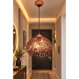 VENON SİNEM TEKLİ SİYAH BAKIR PATİNE || Ayarlanabilir Kablolu || METAL || Avize Salon Oturma Odası & Yatak Odası Antre Tekli Sarkıt Avize Modelleri Tavan Lambası Antre Hol Mutfak Avizesi Modern Tekli Avize