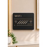 VENON Siyah Büyük Boy Organizer WiFi Modem Kutusu – Dekoratif Metal Router Kapağı Çizgili Saklama Kutusu Metal