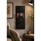 VENON SİYAH ❤️ Metal Duvar Tipi Dergilik Broşürlük Modern Tasarım Duvar Organizeri Katalog Rafı 5 Katlı