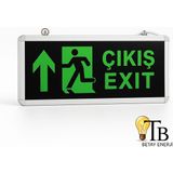Venso LED Acil Çıkış Işıldak Yukarı Yön – Exıt Up Acil Aydınlatma Armatürü - 2 adet - Yeşil