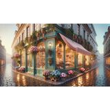 Venspor Çiçeklerle Süslü Şirin Çiçekçi Dükkanı Fonu, Sıcak Yaz Akşamları Temalı, Eşsiz Fotoğraf Çekimleri Için Ideal - 200X150 Arkaplan - 200 x 150