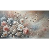 Venspor Pastel Renkli Çiçekler ve Doğal Yapraklarla Bezenmiş Zarif Stüdyo Arkaplanı - Profesyonel Fotoğrafçılık Fonu 200X150CM Arka Plan - 200 x 150