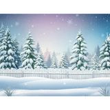 Venspor Pastel Tonlarda Kış Manzarası Stüdyo Fonu 200X150CM Arka Plan