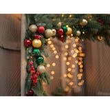 Venspor Renkli Noel Süsleri ve Işıklarla Bezenmiş 200 x 150 cm Stüdyo Fonu Arka Plan