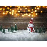 Venspor Sevimli Kardan Adam ile Noel Işıltısı Arka Plan 200 x 150 cm Stüdyo Fonu