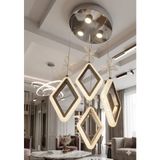 Venta Avize Baklava Dilimi 4 Lü Sarkıt LED Avize - KROM - Sarı - Gün Işığı - Beyaz