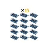 Ventatek 15 Adet Type-C Korumalı 18650 Lipo Pil Şarj Devresi TP4056