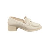 Ventes 4Cm Kalın Topuk Tokalı Günlük Kadın Loafer Makosen Ayakkabı