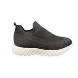 Ventes 679502Z Memory Foam Ortopedik Taban Günlük Kadın Triko Sneaker Ayakkabı Siyah 36