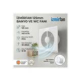 VentEurope Refined 125 Bd 12.5 cm Kapaklı Banyo Wc Aspiratör Havalandırma Fanı Sessiz