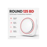 Venteurope Round 125 BD – 12,5’luk Sessiz Yuvarlak Banyo Aspiratörü – Kapaklı Damperli Havalandırma