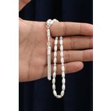 Ventino Silver Arpa Kesim Büyük Boy 925 Ayar Gümüş Tespih VET-0095
