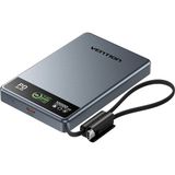 Vention Ultra Slim Serisi 10000MAH 15W Manyetik Kablosuz Tft Ekranlı Taşınabilir Şarj Cihazı Powerbank Gri