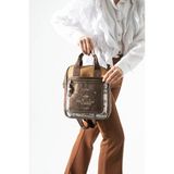 Ventis Quality Ventis Amazing Vintage Kadın Sırt El Çantası Çok Bölmeli Desenli Tasarım Kapitone Kahverengi Model: 571-21E