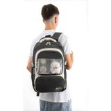 Ventis Qualty – Okul Çantası Su Geçirmez Klinkır Kumaş Unisex Sırt Çantası Model (1g) - Antrasit - Beyaz