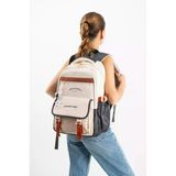 Ventis Unisex Lise Ortaokul Sırt Çantası Okul Çantası 43*30 Cm Su Geçirmez Kumaş Çok Cepli Vnt5-I
