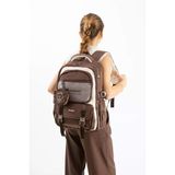 Ventis Unisex Okul Çantası Ortaokul Lise Cüzdanlı Sırt Çantası 43*30 Cm Su Geçirmez Kumaş Vnt5-E