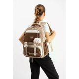 Ventis Unisex Okul Çantası Ortaokul Lise Maskotlu Sırt Çantası 43*30 Cm Su Geçirmez Kumaş Vnt4-G