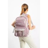 Ventis Unisex Okul Çantası Ortaokul Lise Sırt Çantası 43*30 Cm Su Geçirmez Kumaş Çok Cepli Vnt1-C