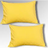 Ventisette 2 Adet Fermuarlı Yastık Kılıfı 50X70 cm - 50 x 70 cm - Sarı