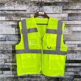 Vento Buriş Reflektörlü Mühendis Ikaz Yeleği Neon Sarı