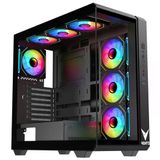 VENTO FSP VG4302FA 1000W Gen5 ATX3.1 80+ Gold 4x120mm ARGB Fan Temperli Cam USB 3.0 Mesh ATX Gaming (Oyuncu) Kasa