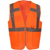 Vento Ikaz Yeleği Reflektörlü Cepli Mühendis Tip - XL - Turuncu